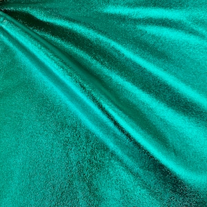 Finley TEAL GREEN 4-Way Stretch Metallic Foil Fabric by the Yard - 10013