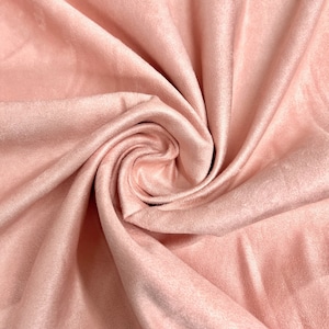 Giana BLUSH Faux Suede Polyester Microsuede Fabric by the Yard - 10223