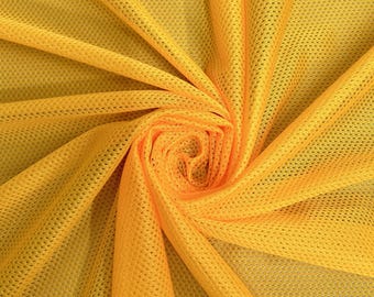 Brylee MANGO polyester microgaasjersey sportgaasgebreide stof op maat gesneden