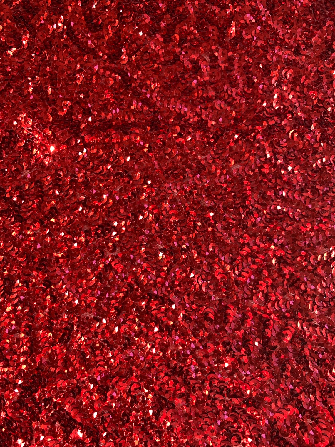 Bianca RED Allover Sequins on Mesh Fabric by the Yard 10104 - Etsy