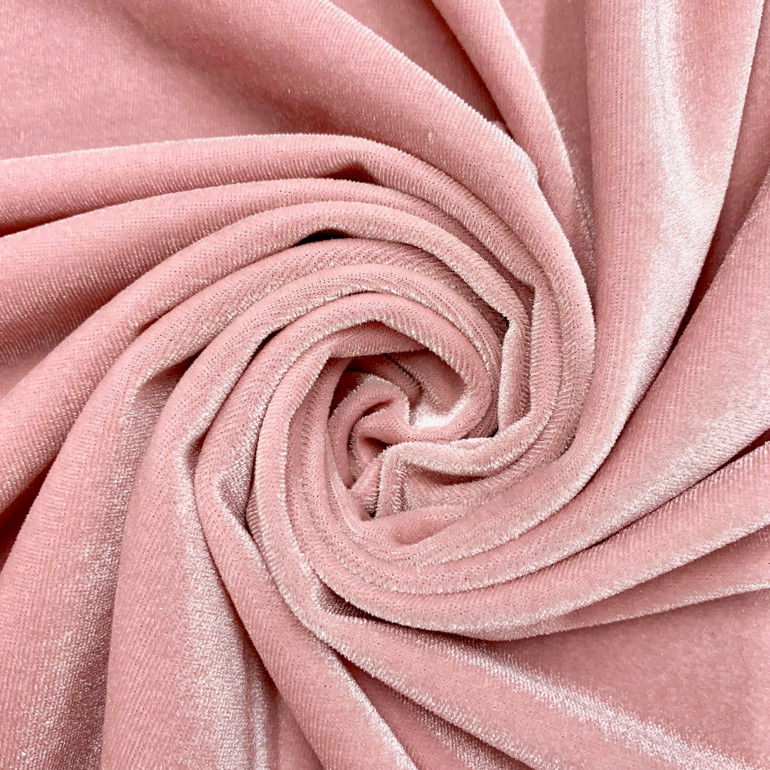 Royal Velvet Fabric, Soft and Plush Non Stretch Velvet Fabric, 60 W