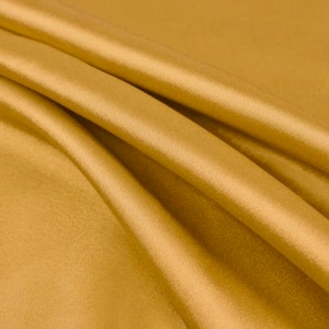 Payton GOLD Faux Silk Minimal Stretch Charmeuse Satin Fabric by the Yard - 10017