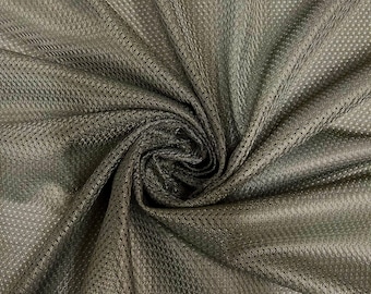 Brylee GRIJZE polyester micro-mesh jersey sport mesh gebreide stof op maat gesneden