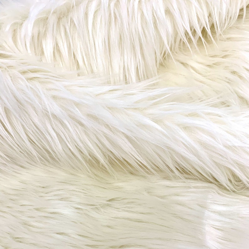 Eden IVORY Shaggy Long Pile Soft Faux Fur Fabric for Fursuit Etsy