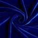 Princess ROYAL BLUE  Polyester Spandex Stretch Velvet Fabric by the Yard for Tops, Dresses, Skirts, Dance Wear, Costumes, Crafts - 10001 