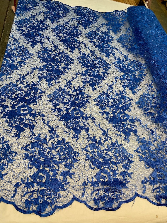 Polyester lace fabric 2024 by the yard