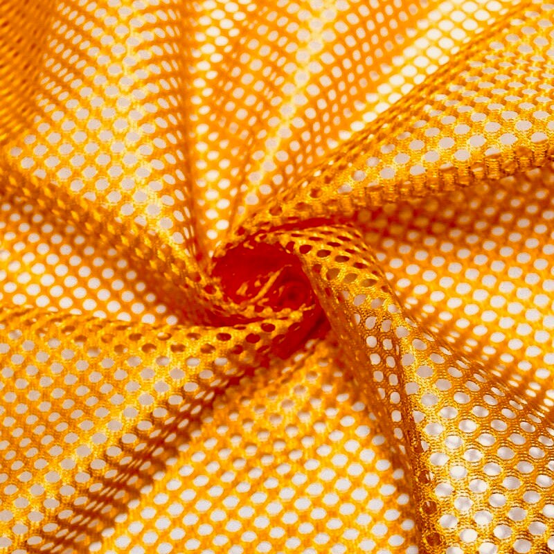 Hex Mesh Fabric, 61 W, Orange, Wholesale, By The Yard