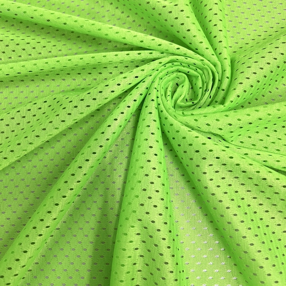 Sawyer LIME GREEN Polyester Fußball Sport Mesh Strickstoff