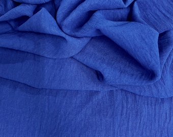 Sophia ROYAL BLUE Air Flow Polyester Fabric for Dresses, Tops, Bottoms, Shawl, Scarf, Costumes, Crafts