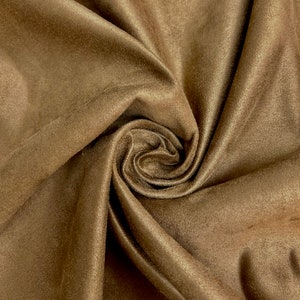 Giana SAND Faux Suede Polyester Microsuede Fabric by the Yard - 10223