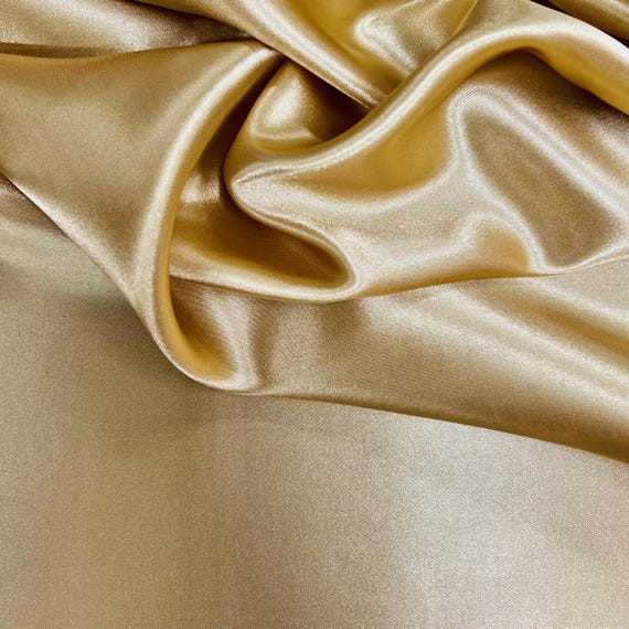 gold material for dresses Gold Imported Satin lurex Self Stripe Fabric For making Dresses 54 inc –  Fabric Forever main image 1