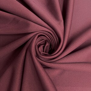 Mikaela MAROON Polyester Dimple Sport Mesh Strickstoff Meterware