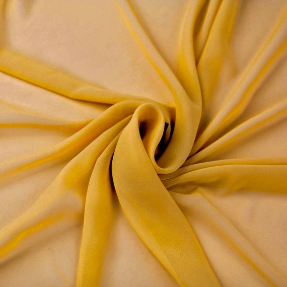Mustard chiffon sale fabric
