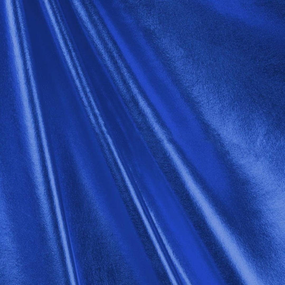 Finley ROYAL BLUE 4-way Stretch Metallic Foil Fabric by the Yard ...