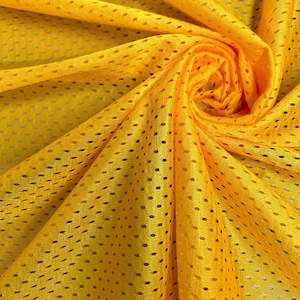Sawyer MANGO Polyester Football Sports Mesh Knit Fabric by the Yard