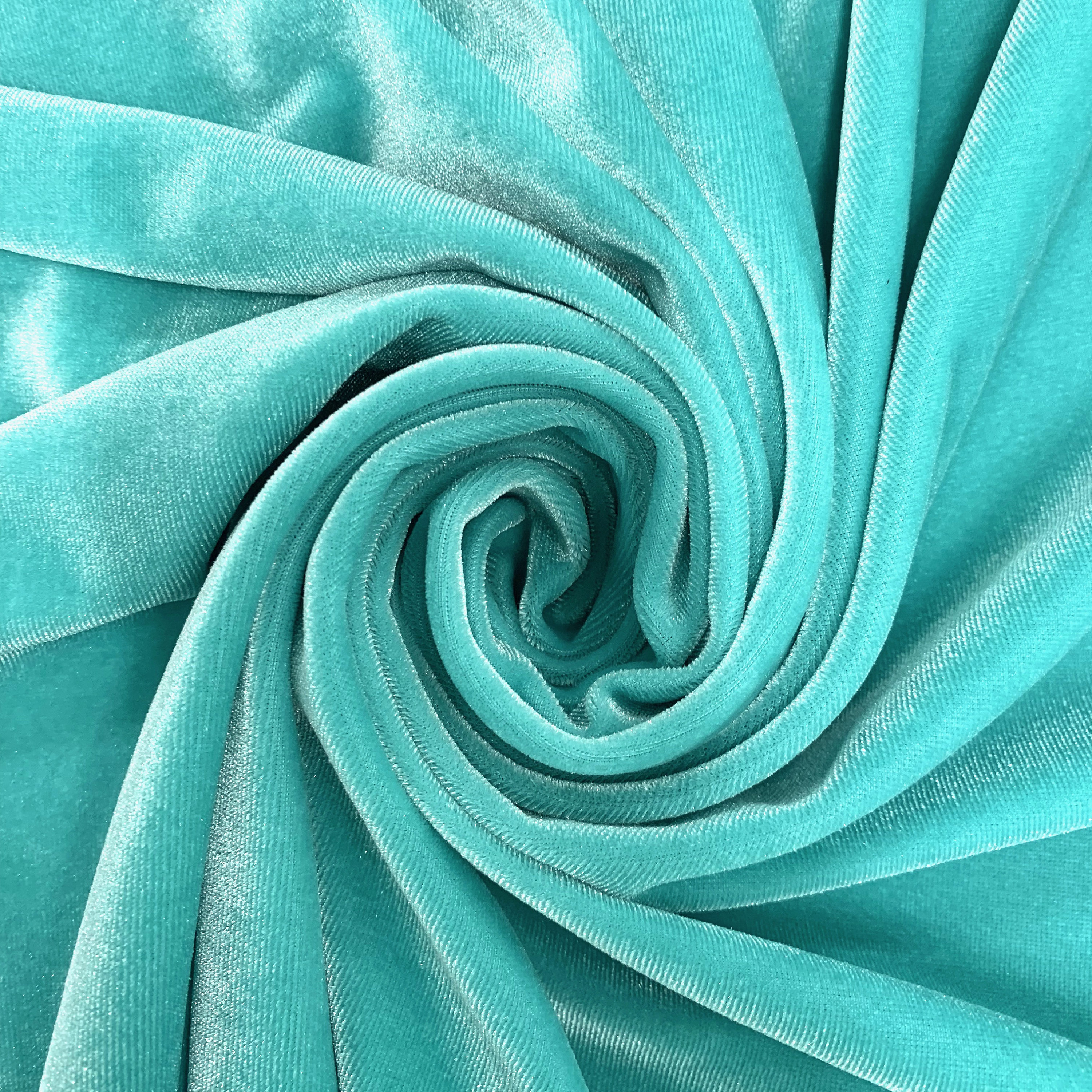 Hamilton Trotter Velvet Upholstery Fabric in Teal