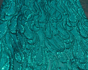 teal sequin