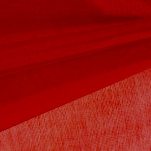 Cassidy RED Polyester Kristall-Organza-Stoff für Hochzeitskleider, Kleider, Futter, Partydekorationen, Displays, Stuhlverpackungen, Kostüme, Kunsthandwerk