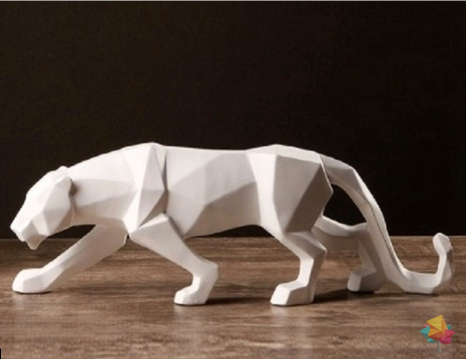 The Polygon Panther Figurine Sculpture Home Decor Art Etsy France