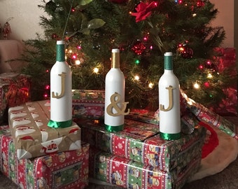 Personalized Wine Bottles, Set of 3