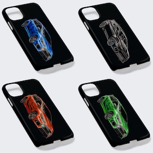 Ford Focus RS MK3 Car Phone Case with Stunning Fractal Art Design. For Samsung or iPhone including iPhone 16 and Samsung S24