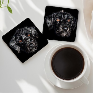 Sottobicchieri Black Jackapoo con uno straordinario design frattale.