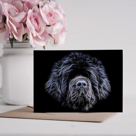 Newfoundland Christmas Dog Greeting Card
