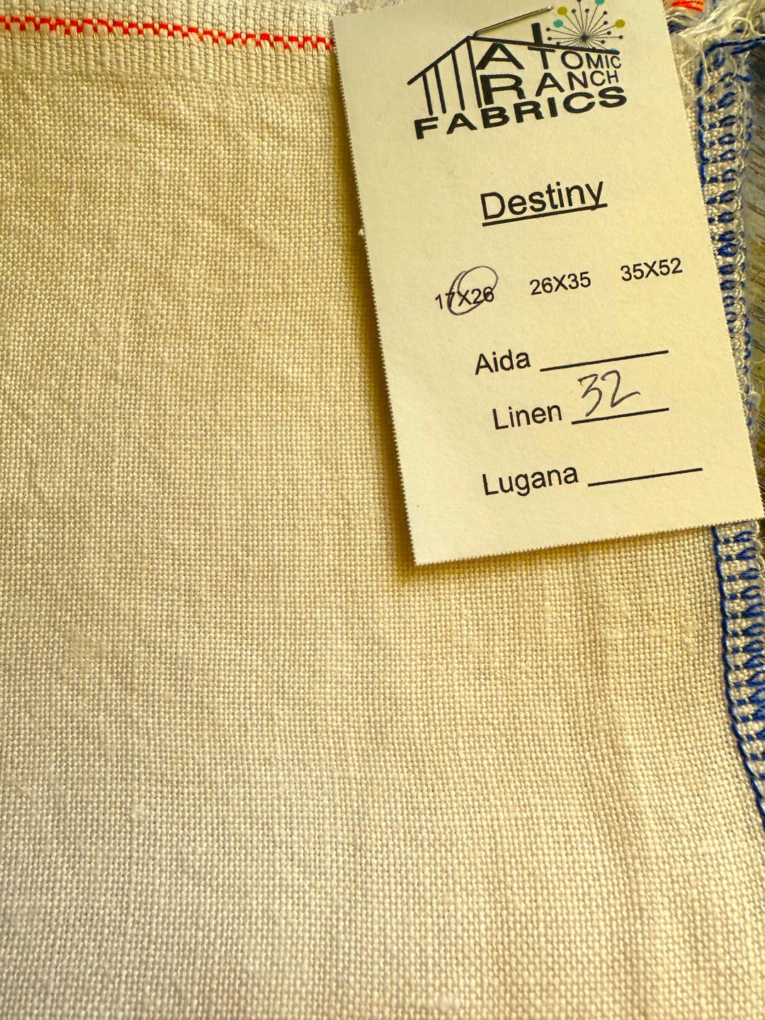 Destiny 32 Ct Linen by Atomic Ranch Fabrics - Etsy