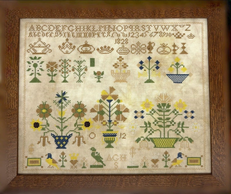 Flowers and Crowns 2024 Nashville Needlework Market Preorder by Sambrie