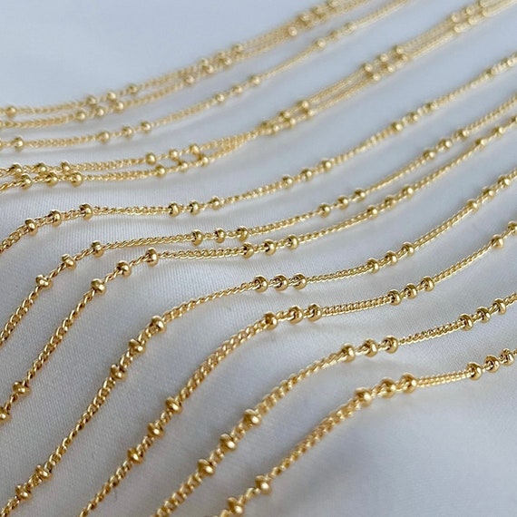 Gold Chains Finished Chain Necklace Plain Gold Necklace Gold