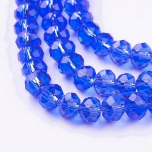 Glass Beads, Faceted Rondelle