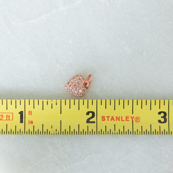 Ciondolo a forma di cuore in zirconia cubica colorata in oro per la creazione di collane, codice articolo Lk674 - Italia