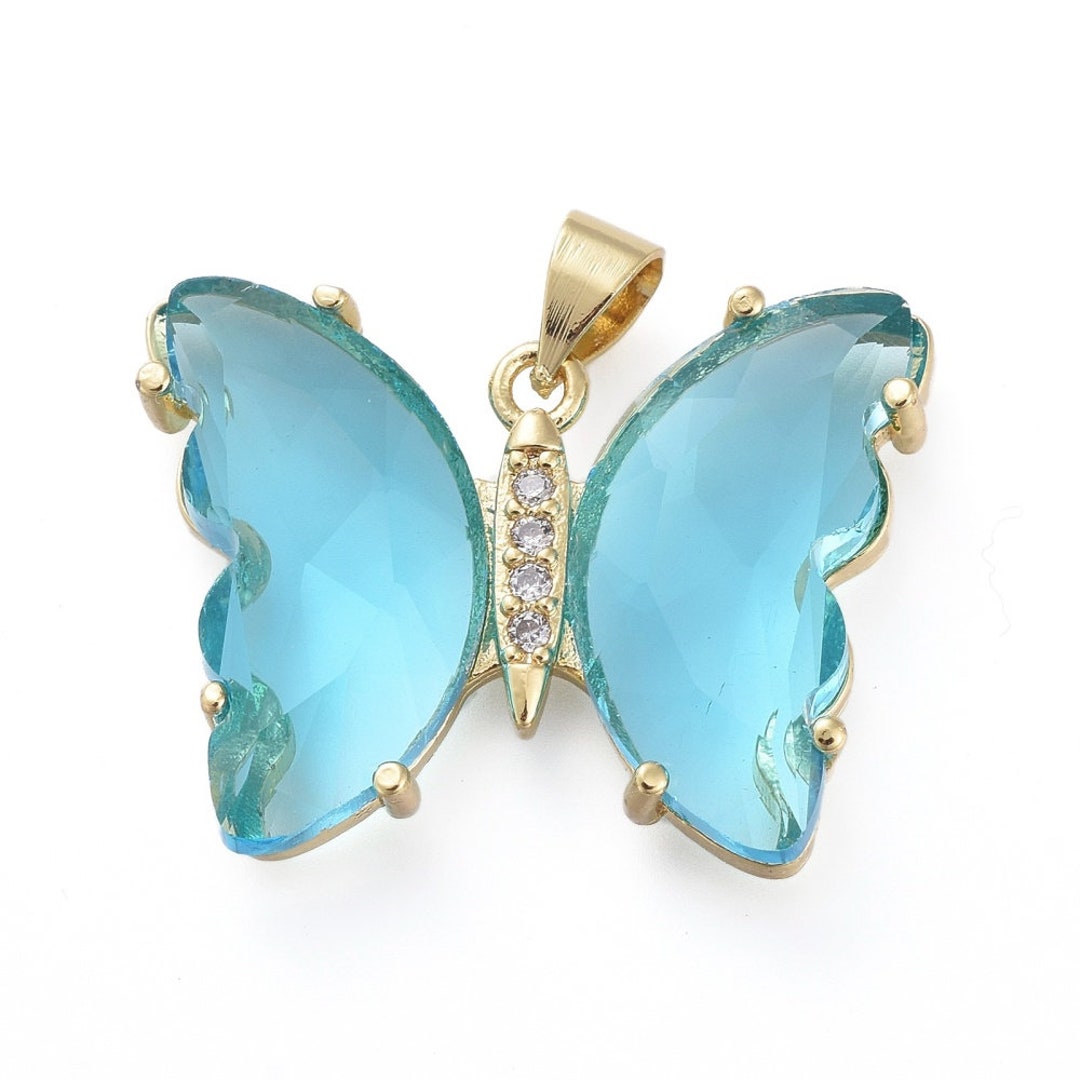 Glass butterfly pendant Clearance