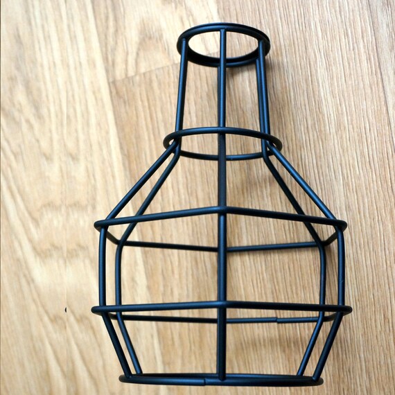 New Edison Vintage Ceiling Light Fitting Metal Black Nest Cage For Bar Cafe Uk Lights