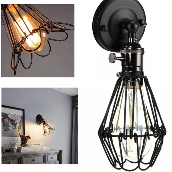 Beleuchtung Modern Vintage Retro Industrial Black Wall Sconce Light Lamp Bulb Is Optional Uk Mobel Wohnen Allplit Ru