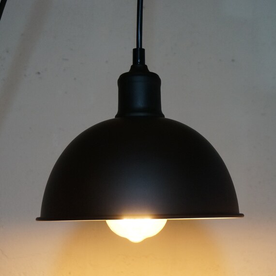 Vintage Industrial Style Metal Black Retro Ceiling Pendant Etsy