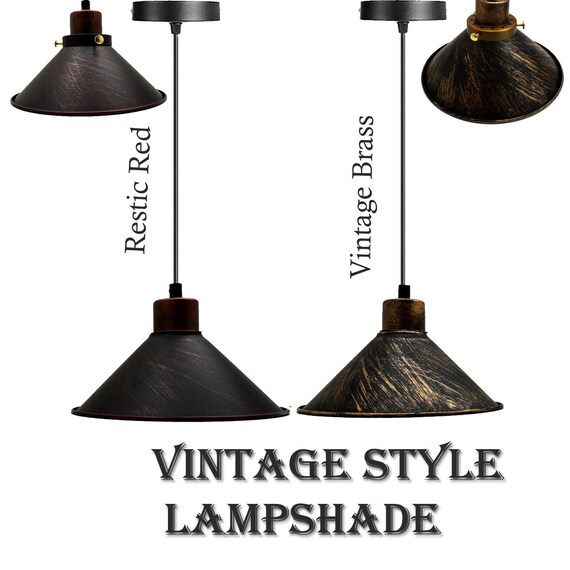 Vintage Industrial Loft Style Ceiling Light Fittings Cage