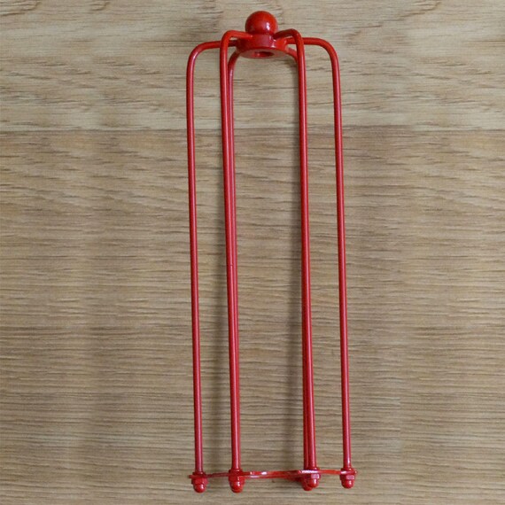Vintage Lamp Shade New Edison Ceiling Light Fitting Metal Red Etsy