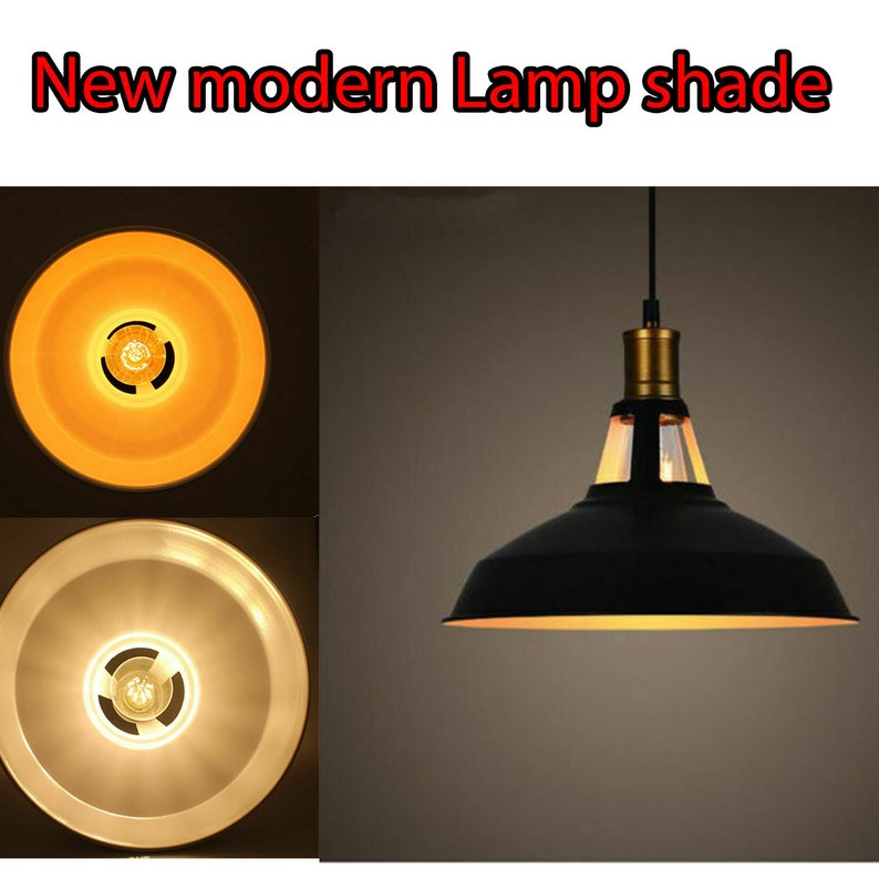 New Style Black Retro Metal Cut Out Ceiling Pendant Shade Vintage Home Lighting Lampshade With Free Bulb
