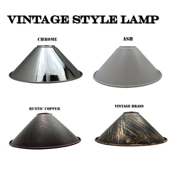 Retro Vintage Decorative Lamp Shade Easy Fit Multi Colour Ceiling Pendant Light Home Uk