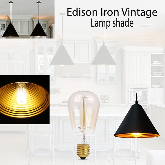 Vintage Industrial Style Metal Ceiling Pendant Metro Modern Lamp Shades Uk With Bulb