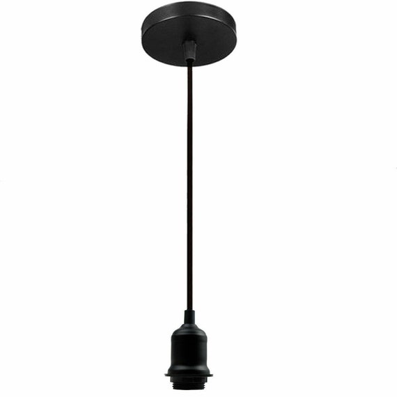 Uk Vintage Pendant Lamp Holder Screw Ceiling Rose Light Pvc Fabric Flex Fitting Edison Holder