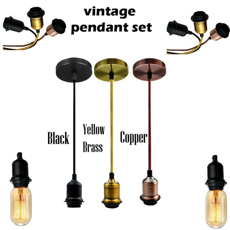 Oswietlenie E27 Screw Ceiling Rose Lighting Pvc Fabric Flex