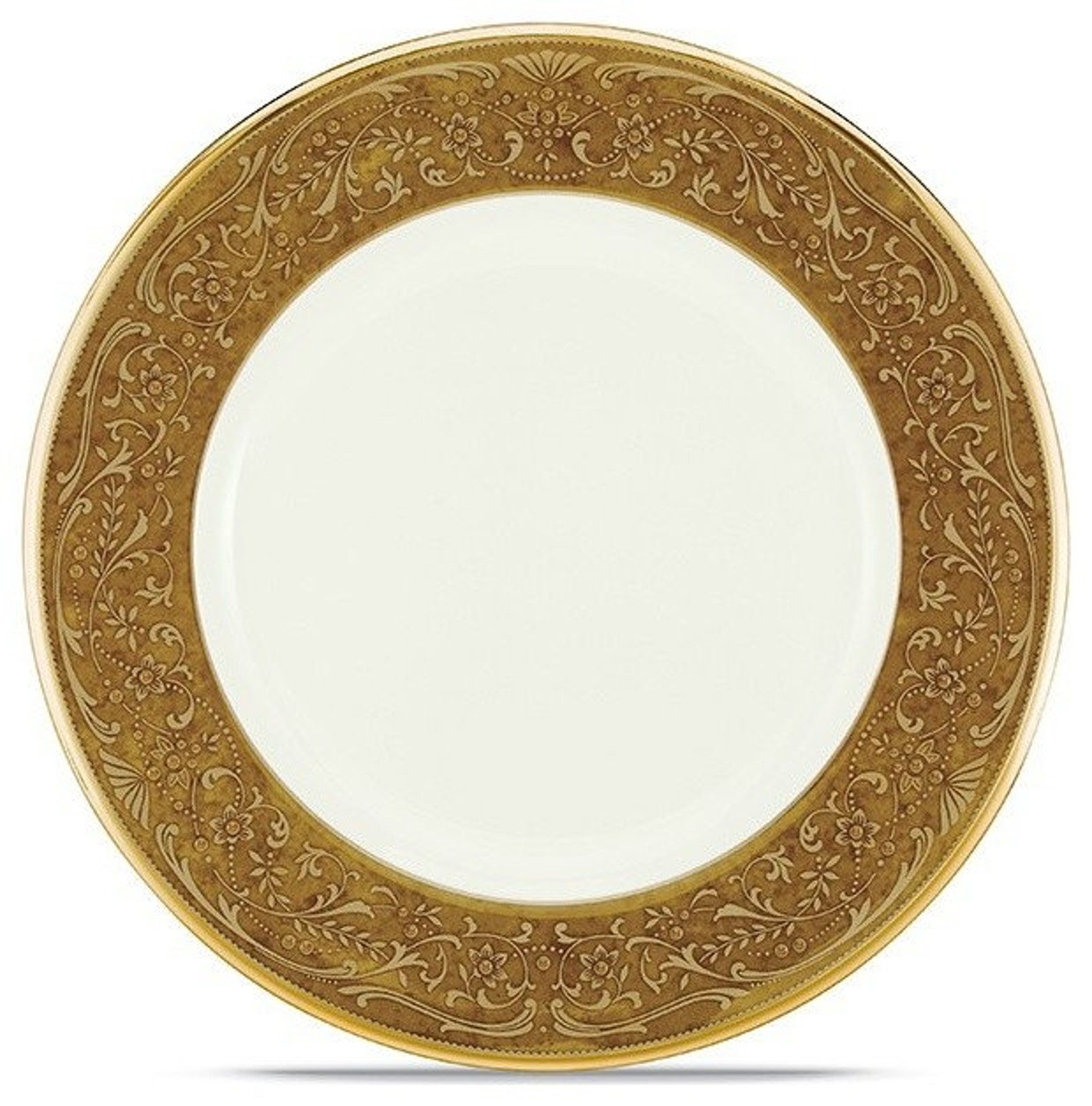 Noritake ACCENT Plate White Palace China Luncheon/accent/salad Etsy