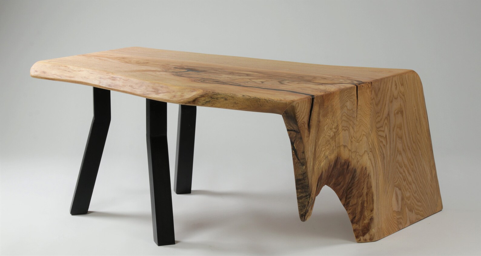 Natural wood table Reclaimed wood table Live edge table Etsy
