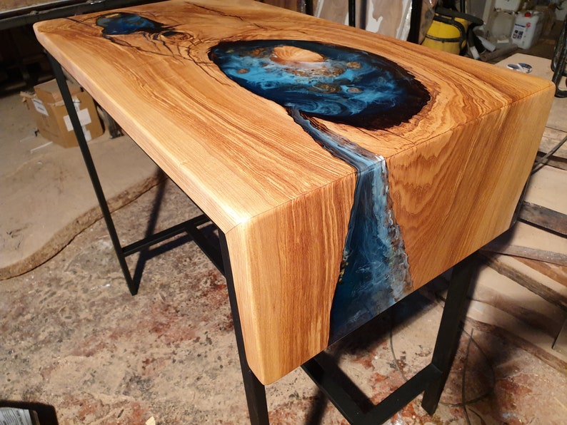 What is the Best Epoxy Resin Countertops for Kitchen 21 Hand Crafted Live Edge Bar Counter With Mountain River