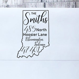 State Stamp - Return Address Stamp - Personalized Address Stamp - Custom Stamp