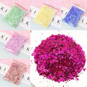Holographic Nail Decoration Flakes Glitter DIY Nail Art 3D - Set B