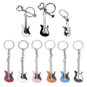 30 mm sleutelhanger gitaar sleutelhanger 7,5 cm sleutelhanger sleutelhanger tas accessoirehouder hanger tag