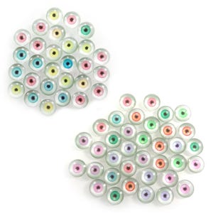 6mm 8mm 10mm 20mm Dolls Glass Human Eyes DIY Eyes Animal Dome Cabochons Flatback